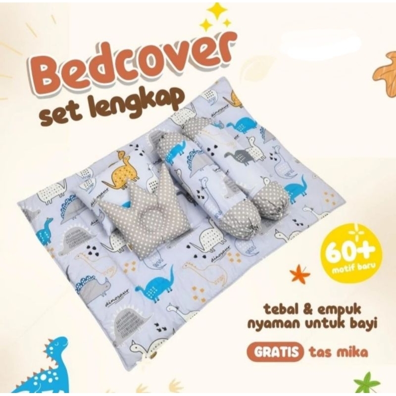 BEDCOVER SET MIKKO  5 IN 1 || BABY BED SET HOME MADE || MATRAS TIDUR BAYI || BED COVER BAYI SET LENGKAP