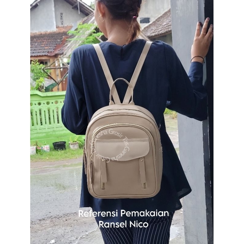 Ganesha Grosir Tas Nico Ransel Wanita Muat Banyak Size Besar