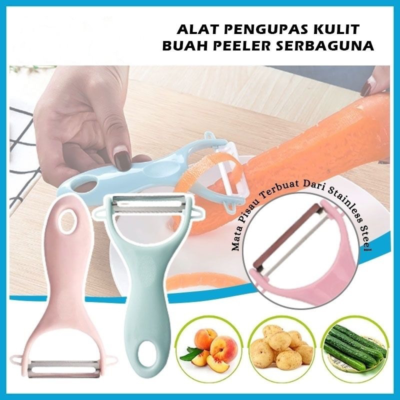 Pisau Pengupas Kulit Buah Sayur Wortel Kentang Apel Alat Kupas Fruit Peeler (Victoria House)