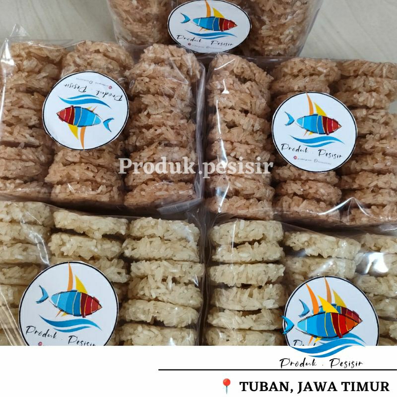 

Rengginang Mini mentah Rasa Bawang/Terasi/ manis 250 gram/ isi 27