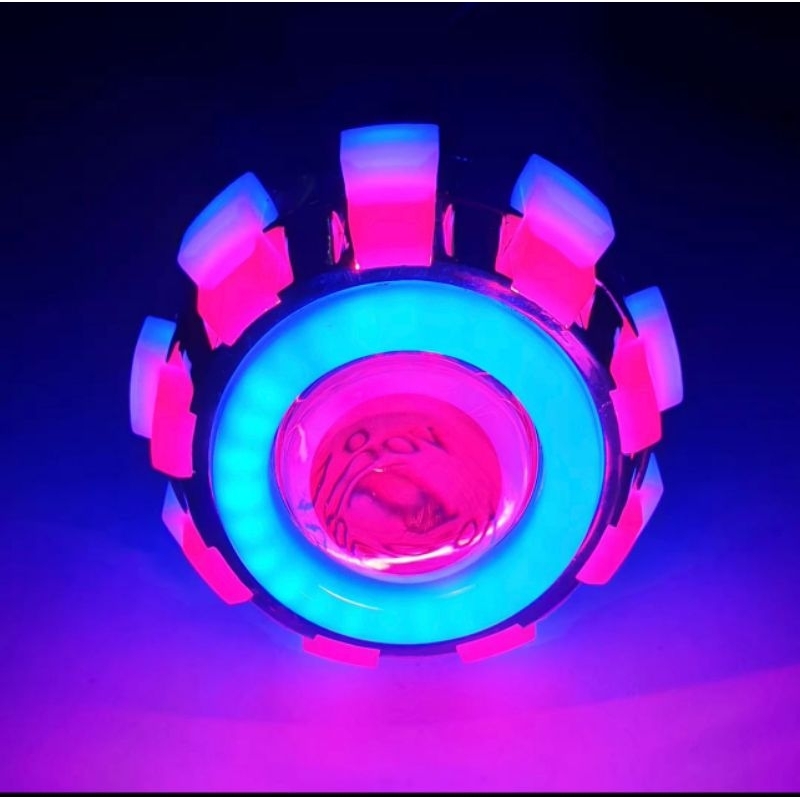 Lampu LED Projie Depan Utama 3 Mode 3.5 Inch Angel Demon Eye Jamur Ubur - Ubur Running Motor Mobil(680)