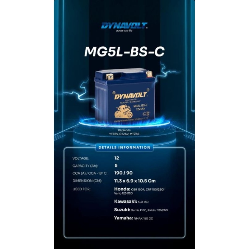 AKI DYNAVOLT MG5L-BS-C FULL KERING AKI MOTOR YTZ6V AKI GTZ6V AKI MTZ6S AKI MOTOR ORIGINAL MURAH KUAL