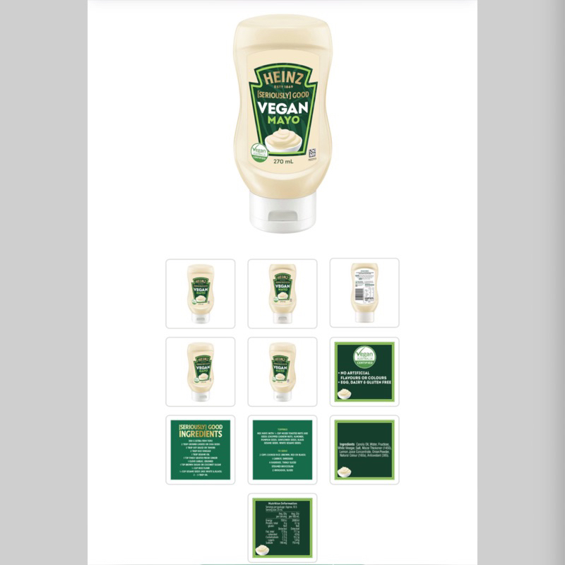 

Heinz Seriously Good Vegan Mayo Sauce 295 ml