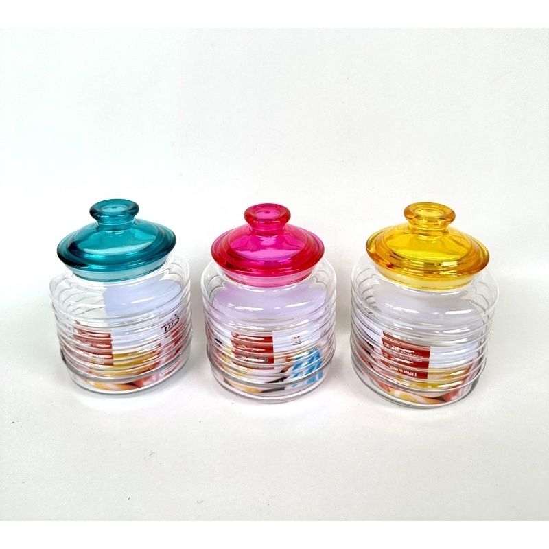 Toples Kaca Kanmuri DLX/Toples Kue Lebaran Warna
