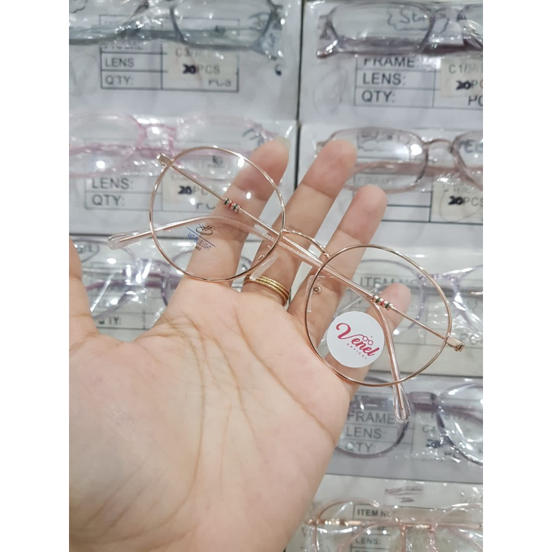 KACAMATA BULAT KOREA BISA LENSA MINUS ANTI RADIASI KODE FOLL 6265
