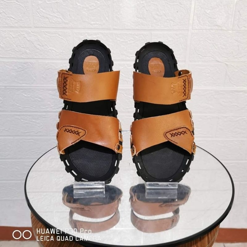 Sandal Pria Kulit Sapi Asli 100% 021