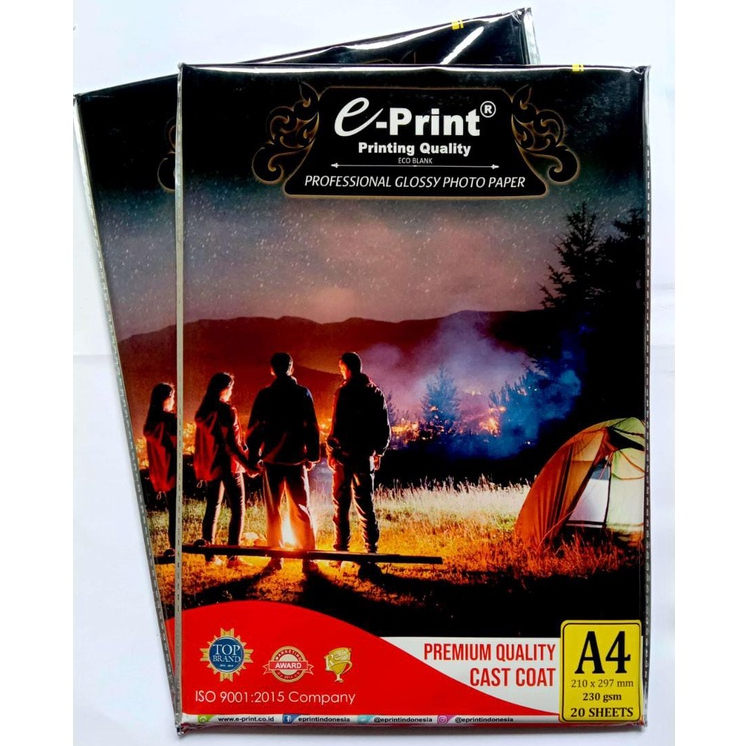 

Glossy Photo Paper - Kertas Foto Glossy Eco A4-230 gsm E-print Termurah