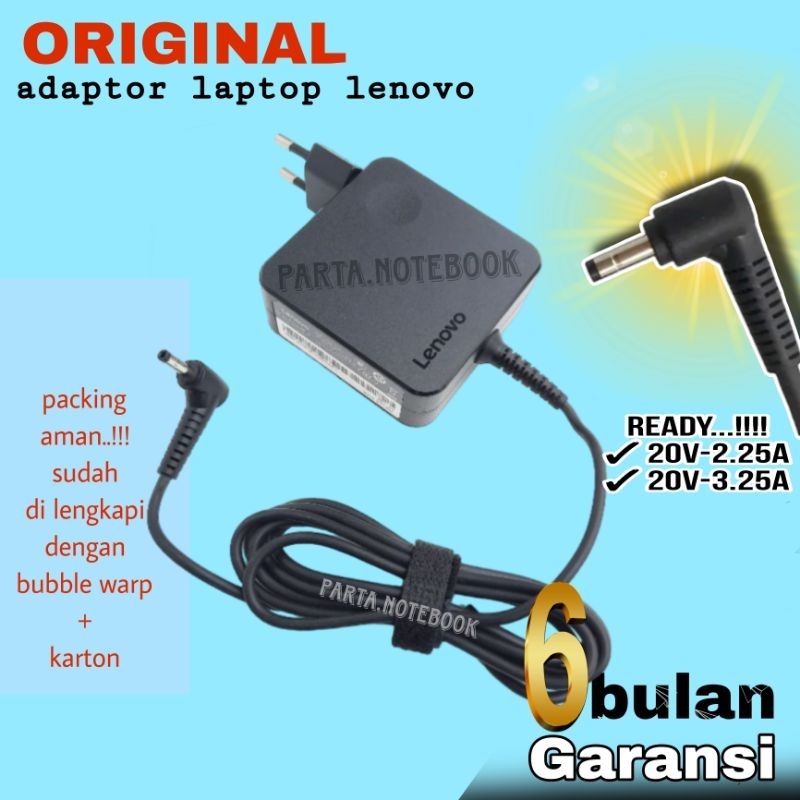 [ORIGINAL] charger Laptop Lenovo s145 100 100S 110 310 510 510S 710s yoga 520 ideapad 320 330 adaptor laptop cas casan