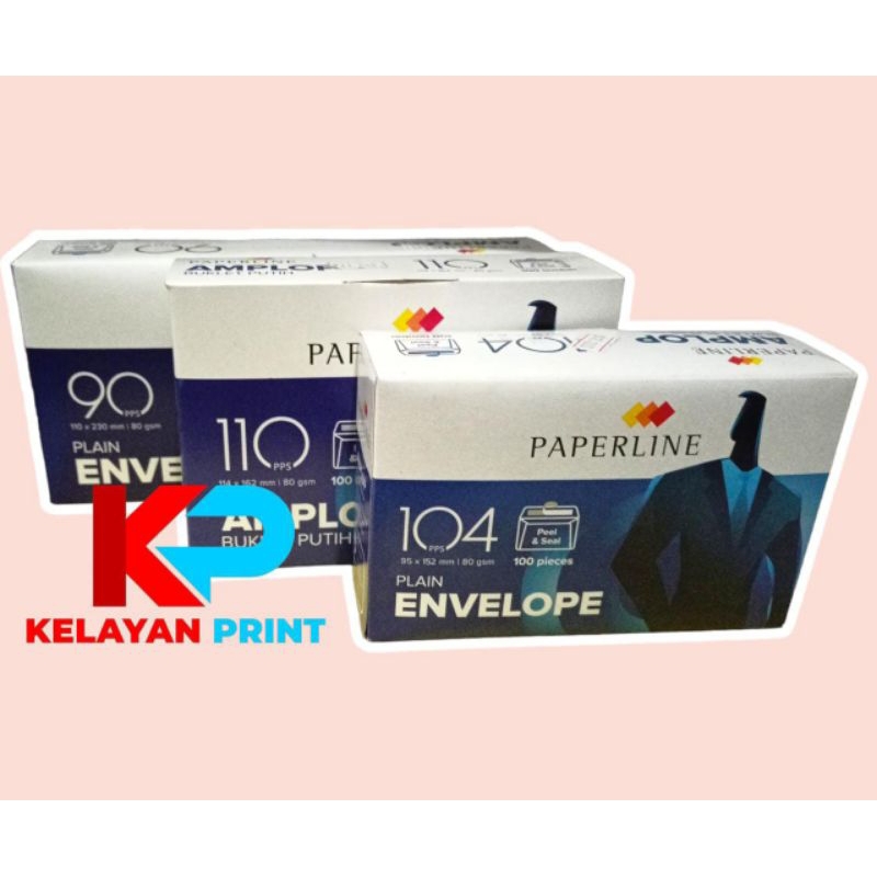 

AMPLOP PAPERLINE 104 PERKOTAK ISI 100 LEMBAR