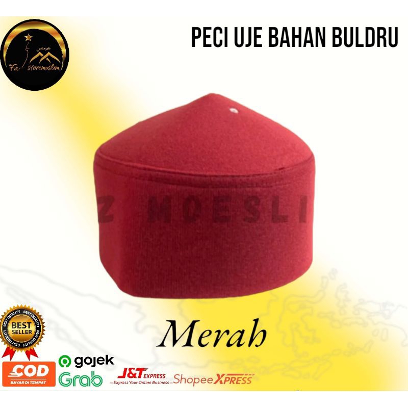 Peci uje / peci mesir / peci polos / peci putih peci polos hitam kopiah songkok peci malasya