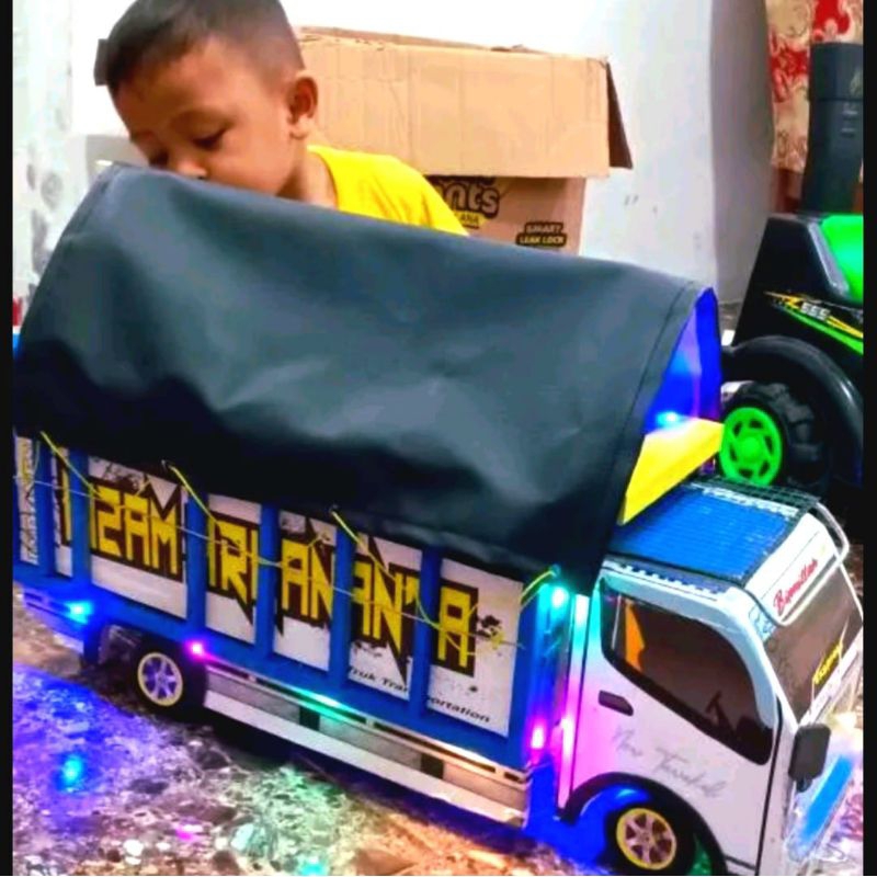 ( COD ) TRUK OLENG | MINIATUR TRUK KAYU | MAINAN ANAK UK 55 FREE FIRE