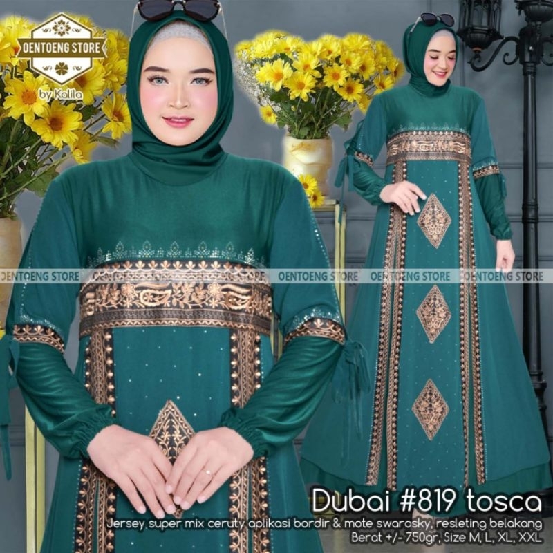 Abaya Turkey # Dubai 819 Dress Busana Muslimah Original By Mega Store Farzolla 2 Oentoeng Store
