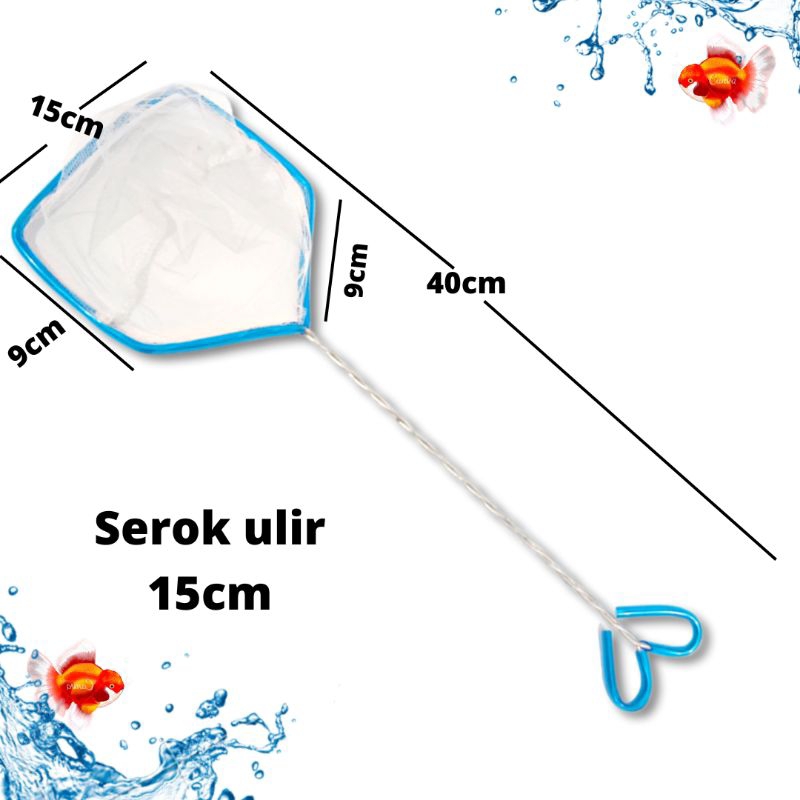 Serok / Seser Ikan Serok Ulir jaring ikan Ukuran 6cm,8cm,10cm,12cm,15cm