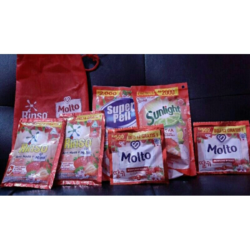 NEW VARIAN STRAWBERRY - SUNLIGHT-MOLTO-RINSO-SUPERPEL-