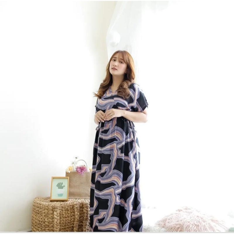 ZALINA DRESS KIMONO | DASTER KIMONO RAYON PANJANG| HOMEDRESS KIMONO BAHAN KATUN RAYON | KIMONO PANJA