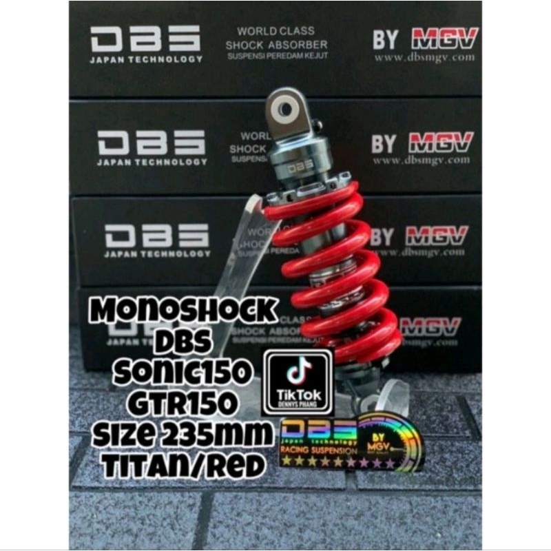 Shock Monoshock Belakang Sonic150/ Supra GTR 150 Original DBS Ukuran 235mm