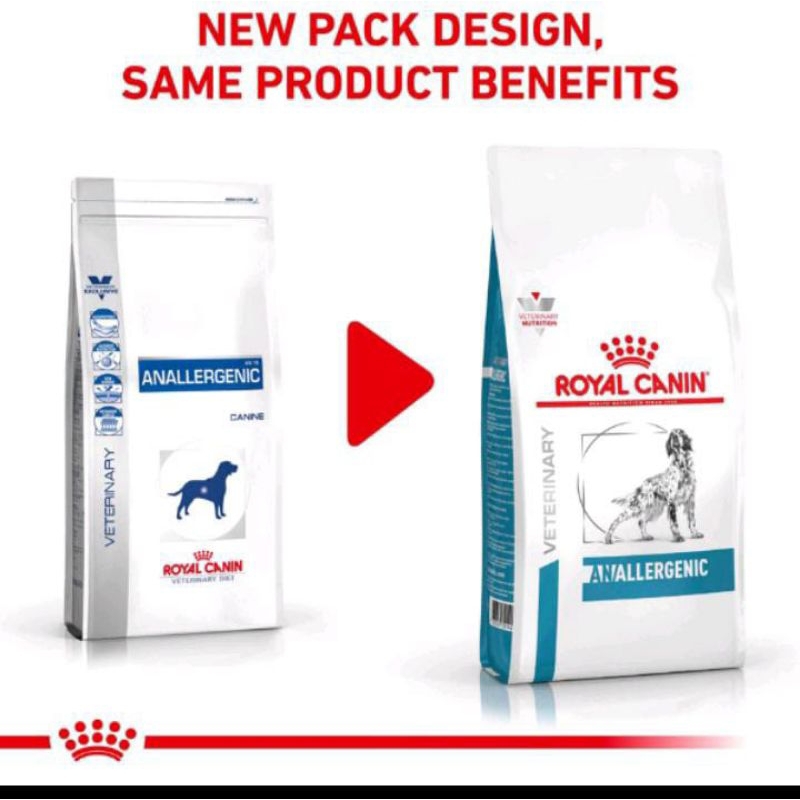 ROYAL CANIN  ADULT DOG VETERINARY ANALLERGENIC 8kg (Go-jek only) makanan anjing dewasa royal canin