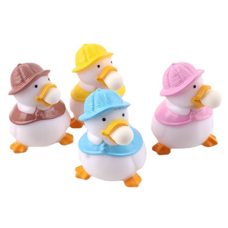 (HM)-Mainan Spit Bubble Pop It Squishy Karakter Karet Silikon Mainan Bebek