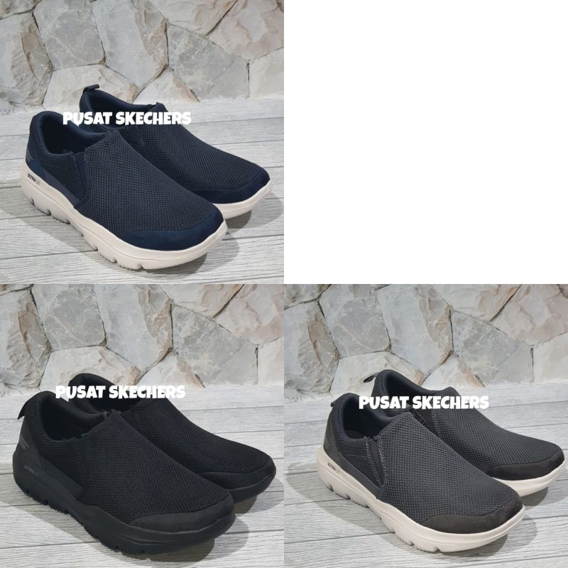 SEPATU SKECHERS / SKECHERS / SEPATU PRIA SKECHERS GO WALK ULTRA GO IMPECABLE SLIP ON
