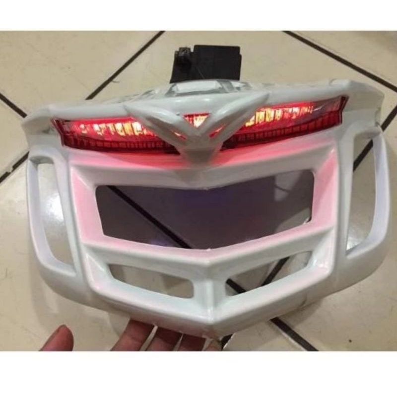 Cover Lampu Stop Belakang Nmax Old 2015 - 2019 Model Ducktail + Lampu Led