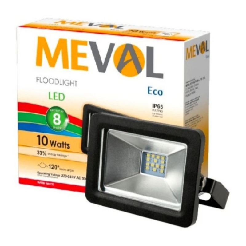 Floodlight LED / Lampu Sorot 10 Watt Cahaya Kuning Meval