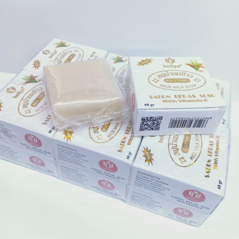 Sabun Beras Boliya Rice Milk Soap - Lusinan