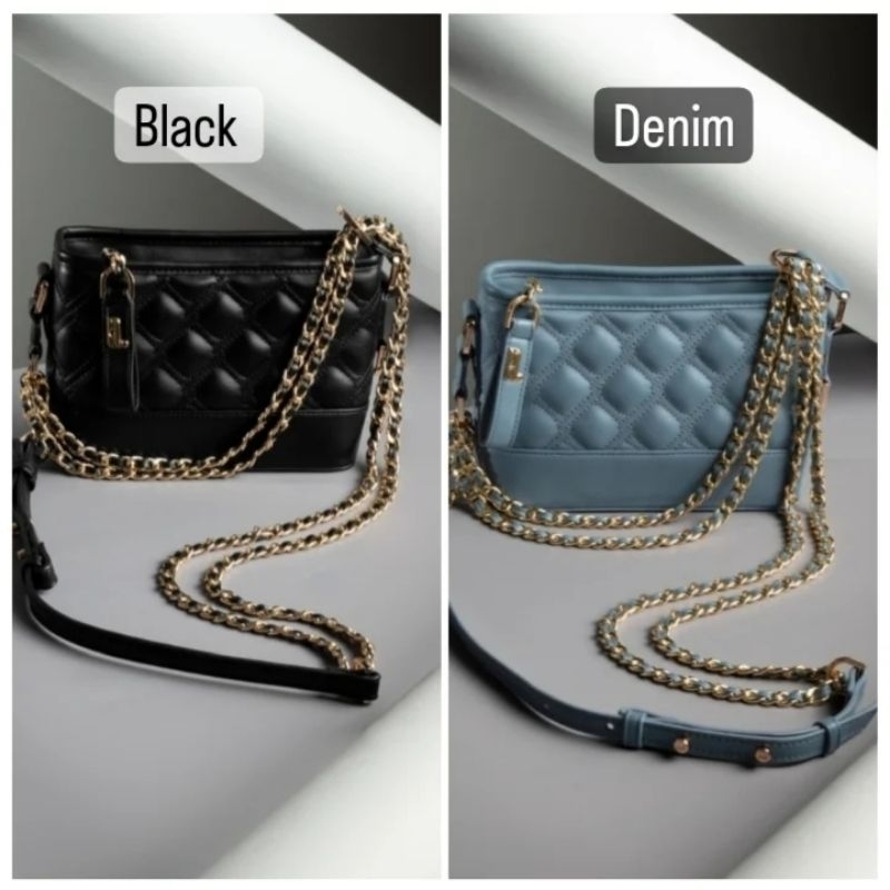 Ryu bag DENIM & BLACK by local id