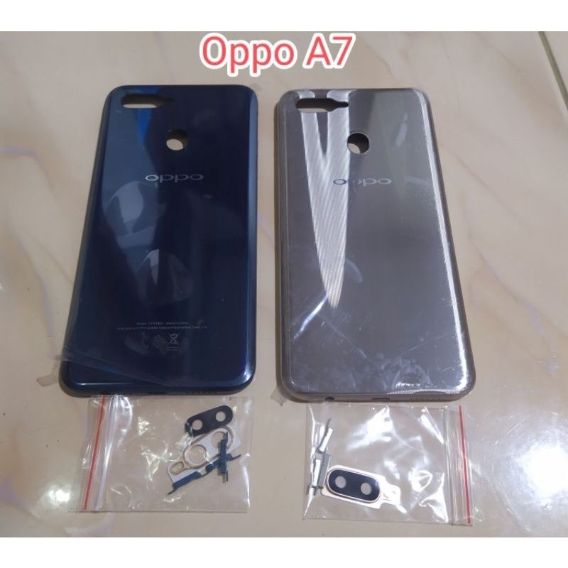 BACKDOOR BACKCOVER TUTUP CASING BELAKANG OPPO A7 ORIGINAL
