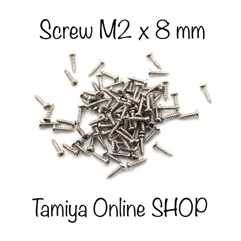 Baut Screw M2 x 8 mm Self Tapping Head Sekrup Kepala Bulat Baut Sekrup