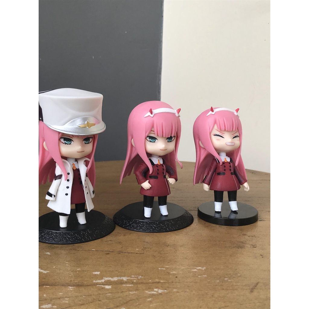 Action Figure Zero Two Chibi Smile Koleksi Figure Anime Lucu