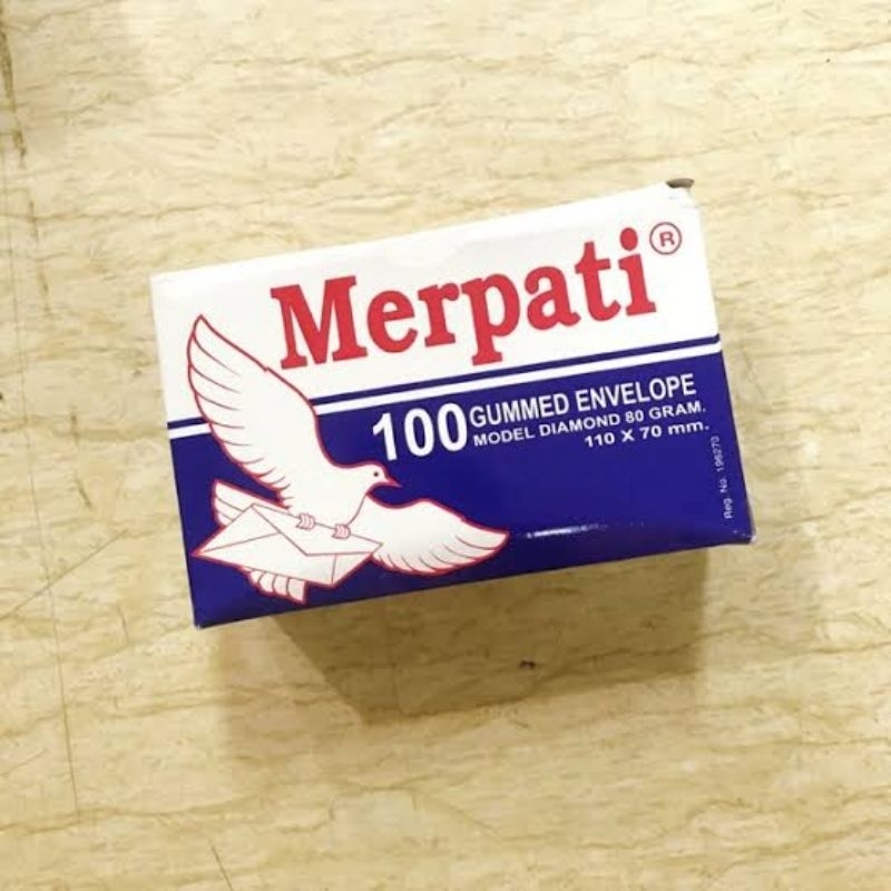 

Amplop merpati biru