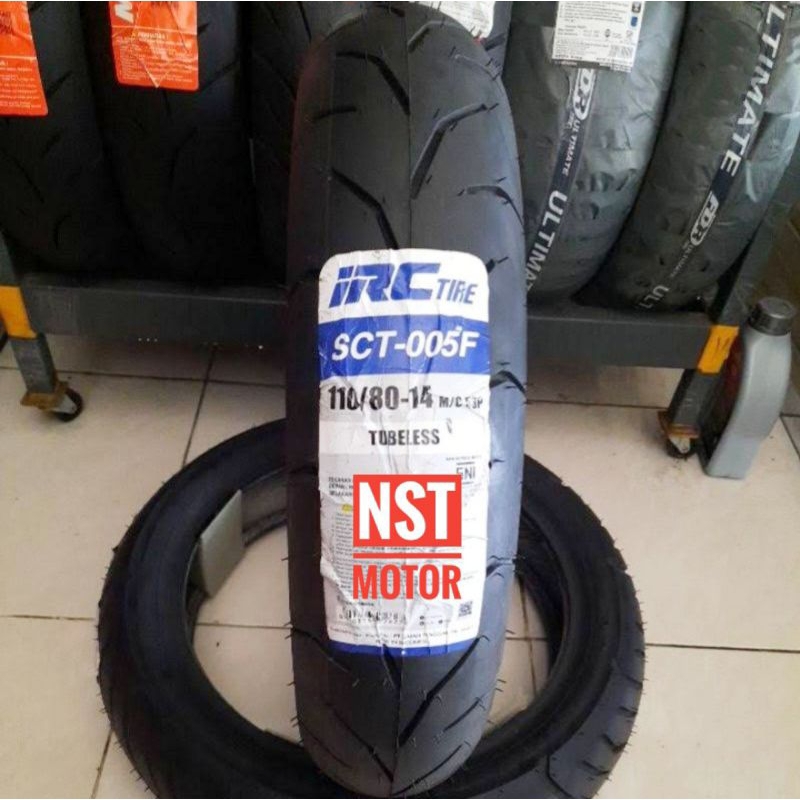 Ban Luar IRC Matic 110/80 14 SCT 005 Tubeles Ban Luar Aerox Vario 150 PCX Lexy Original IRC