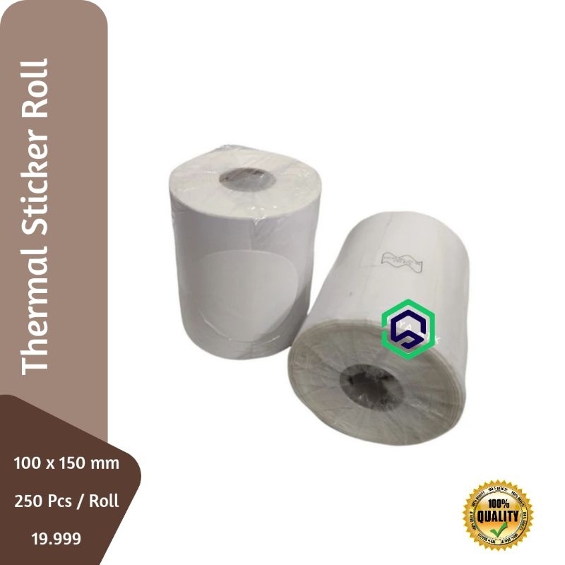 

Label Barcode Kertas Sticker Thermal Resi 100 x 150 mm 250 Lembar