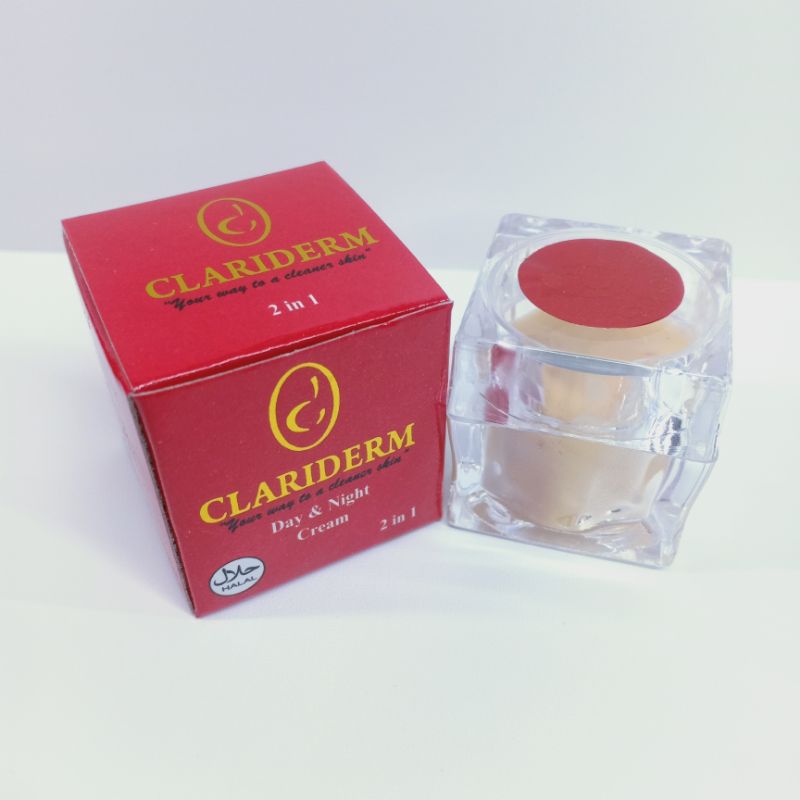 CREAM CLARIDERM SIANG DAN MALAM ( LUSINAN )