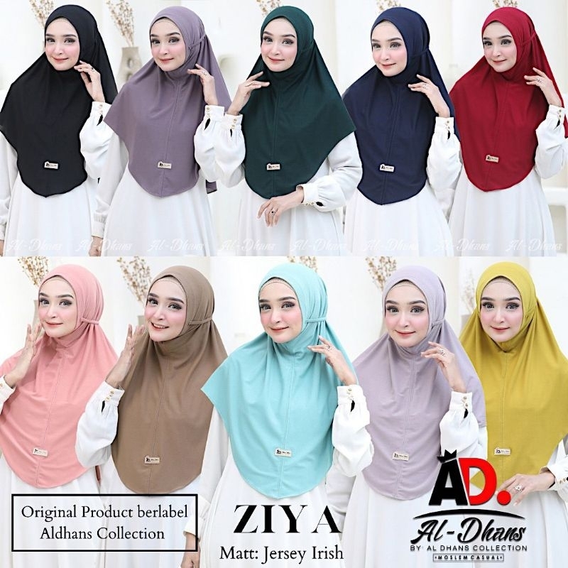 [Original Aldhans] ZIYA••Hijab bergo••instan Jersey Airis