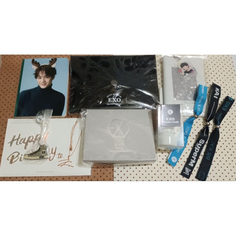 [READY] EXO BIRTHDAY NECKLACE KAI OFFICIAL/ EXO 8TH ANNIVERSARY/ STAMP EXO / BRACELET EXO KAI/ BRACE