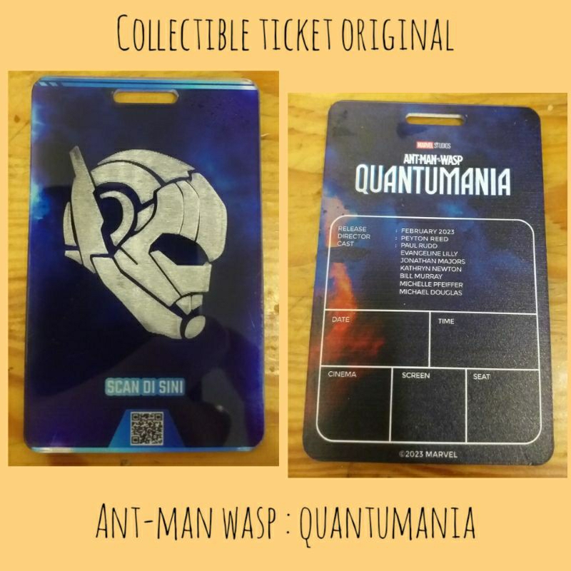 [Limited Edition] Collectible Ticket Original ANT-MAN WASP : QUANTUMANIA