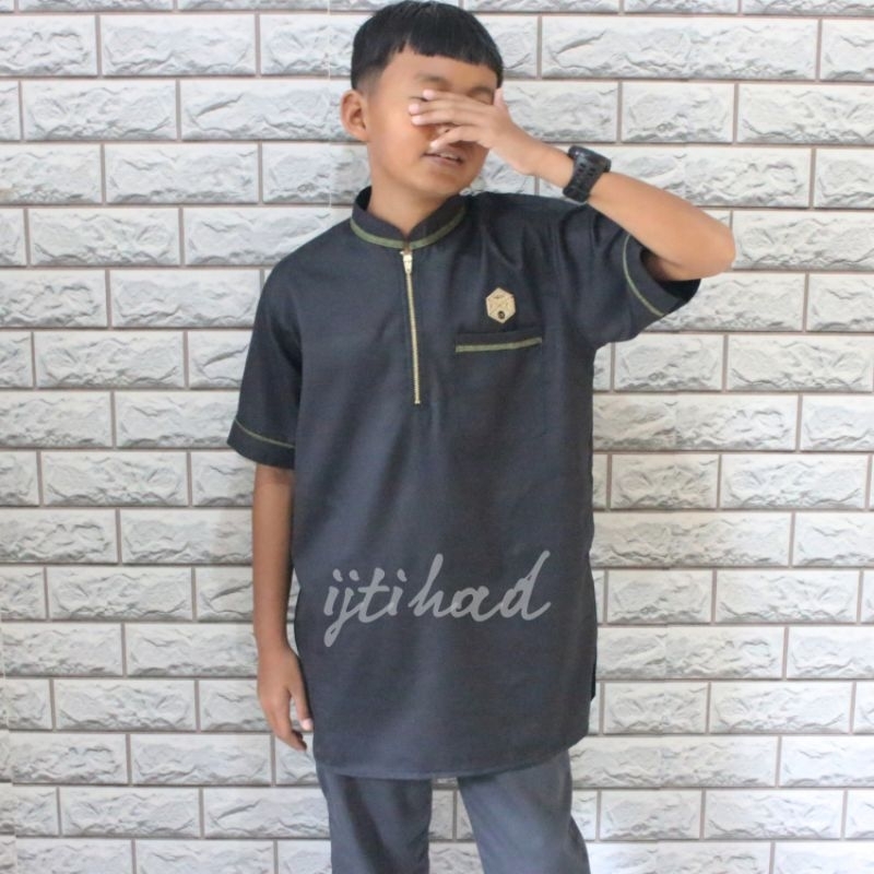 kurta OZIL KIDS brand IJTIHAD 3-12 tahun katun Madinah Fodu