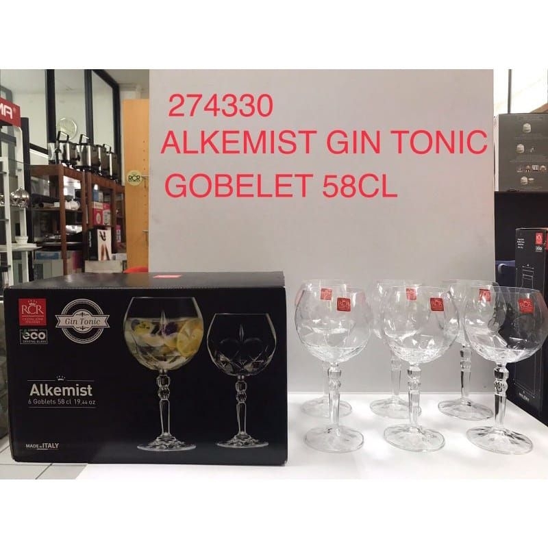 Gelas Kaki Rcr Alkemist Gin Tonic Goblet 580ml - 6pcs 274330