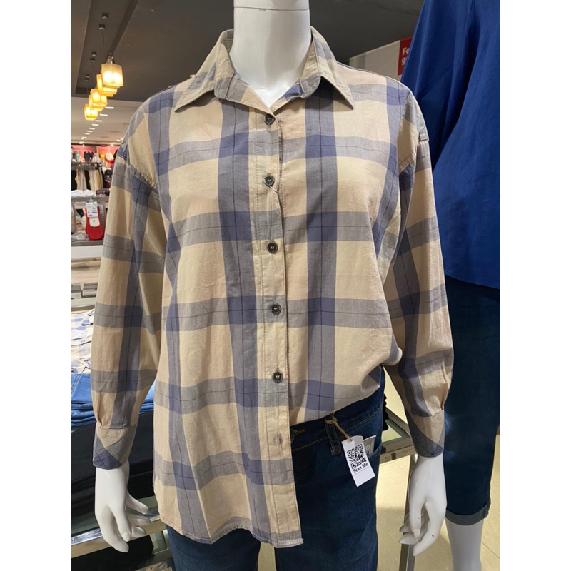 [ORIGINAL] KEMEJA OVERSIZE WANITA BRAND EXPAND MOTIF KOTAK TERBARU | KEMEJA OVERSIZE CEWEK BRAND EXP