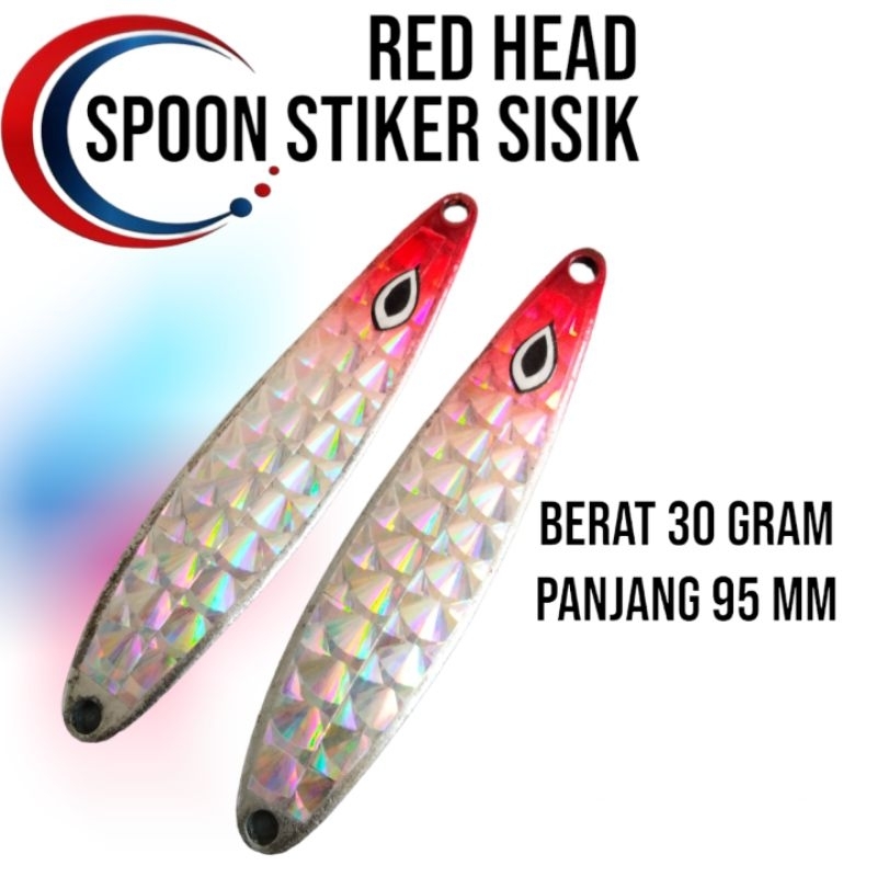 SPOON TENGGIRI RED HEAD 30 GRAM UMPAN PANCING TENGGIRI P111