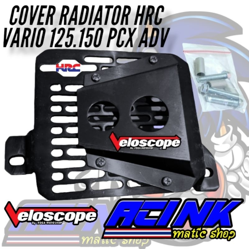 Cover radiator airscope hrc cnc vario 125 150 adv motif garis airscope