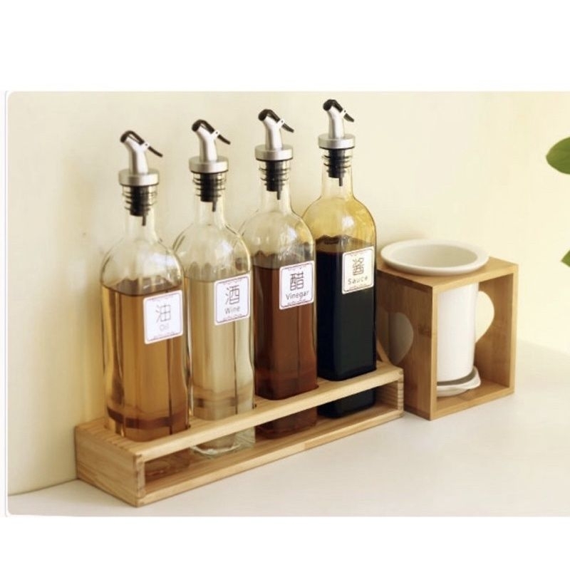 BOTOL KACA MINYAK GORENG CUKA SAUS KECAP SAUCE Vinegar OIL BOTOL 500ML GLASS OLIVE OIL DISPENSER