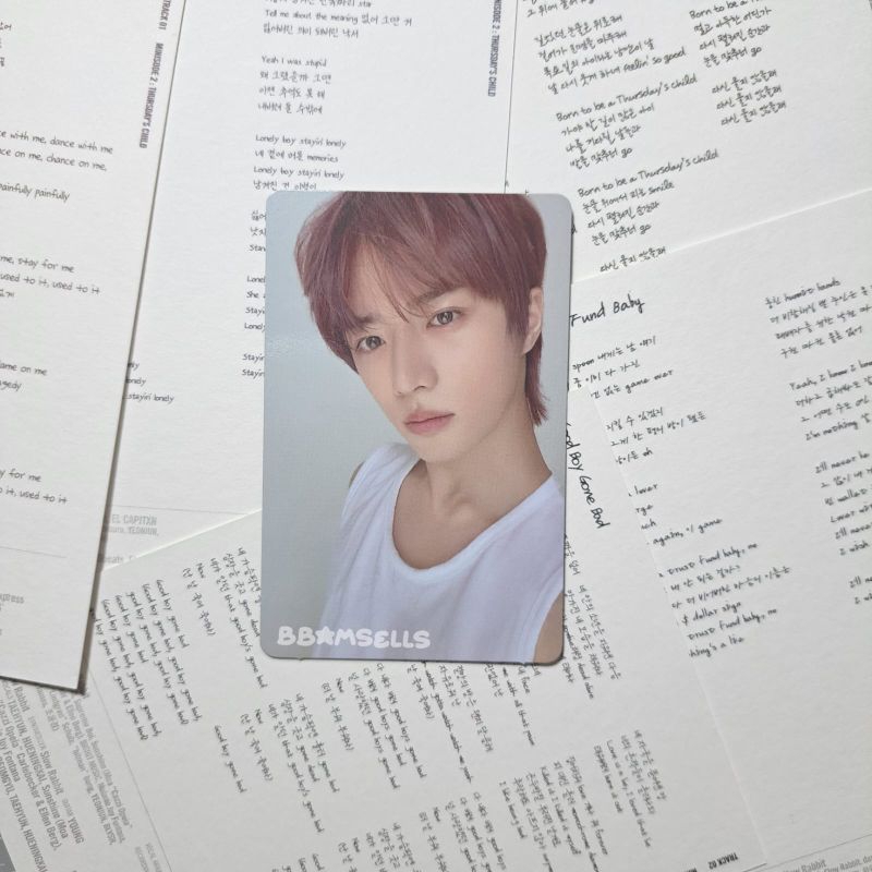 photocard lenti beomgyu txt thursday's child mess tear minisode:2 lenticular