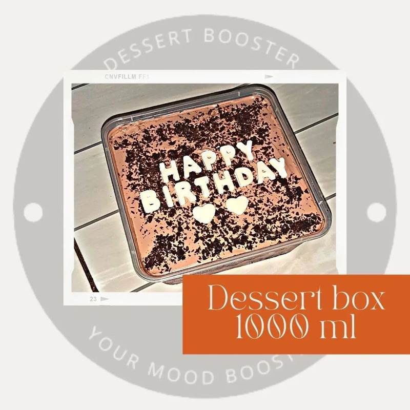 

Dessertbox jumbo( ukuran 1000ml )