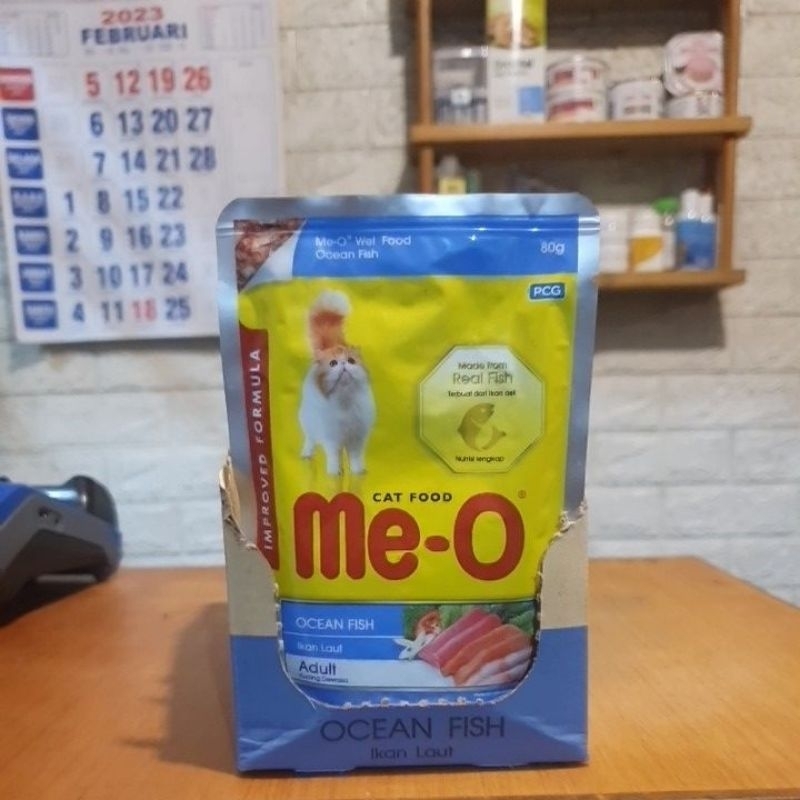 Meo Me-o pouch makanan basah kucing dewasa