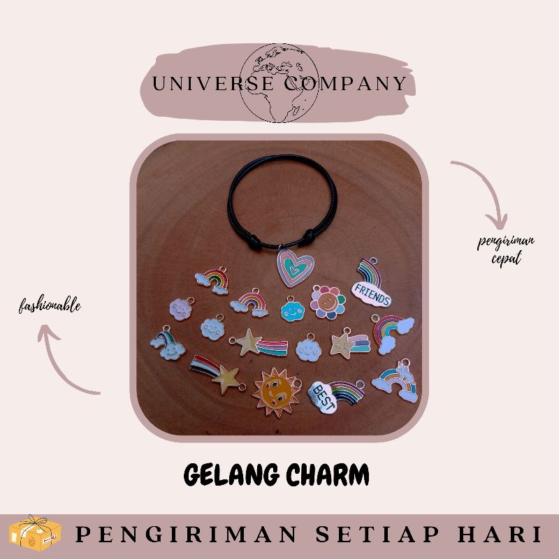 [UC] GELANG CHARM / GELANG LIONTIN / GELANG TALI KOREA