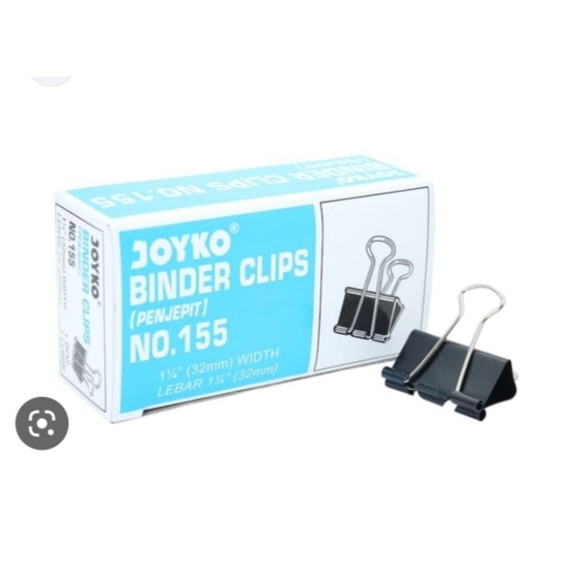 

(12pcs) Binder Clip / penjepit kertas harga 1 kotak