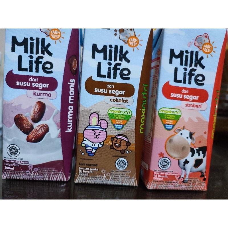 

Susu Segar UHT Milk Life 200ML