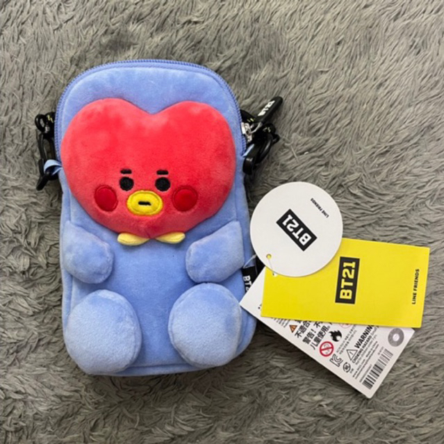 OFFICIAL BT21 TATA BTS - BABY Doll Plush Cross bag TATA Taehyung | Sling bag | Shoulder bag | Tas Se
